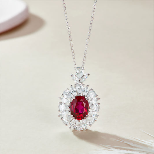 Ballade No.5 | Oval Ruby Necklace